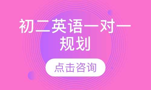 初二英语一对一规划