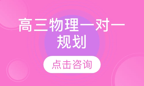 高三物理一对一规划